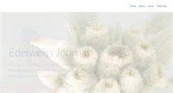 Desktop Screenshot of edelweissjournal.com